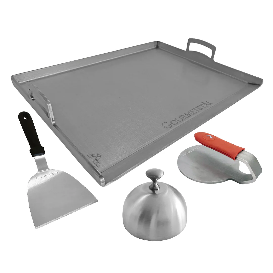 Smashburger Kit - Gourmetstål stekbord XL 53 x 42 cm - Image 3